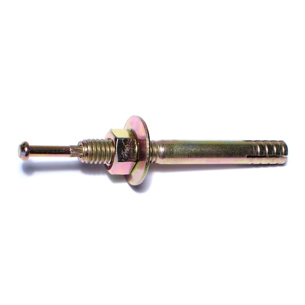 Midwest Fastener Nail Drive Anchor, 5/16" Dia., 2-3/4" L, Steel Yellow Zinc, 50 PK 05677 - main